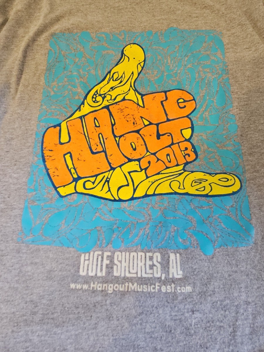 Hangout Festival 2013 Long Sleeve T Shirt Gray Medium Gulf Shores AL View 5