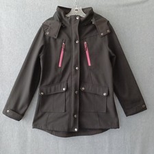Magellan Jacket Girls Youth XL 16 Black Full Zip Long Sleeve Outdoor Jacket