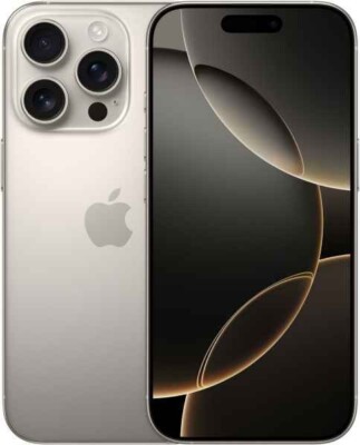 Apple iPhone 16 Pro 128GB Titan Natur inkl. Schutzglas & Silikoncase