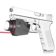 Tactical Red/Green Laser LED Flashlight Sight For Glock 20mm Rail Mini Pistol