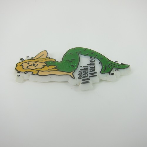 Vintage Florida Weeki Wachee Meerjungfrau Kühlschrankmagnet Souvenir 80er Jahre RAR - Bild 3 von 8