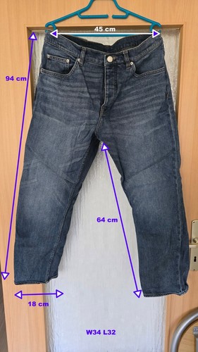 cheap monday jeans in W34 L32 in Blau guter Zustand - Bild 2 von 6