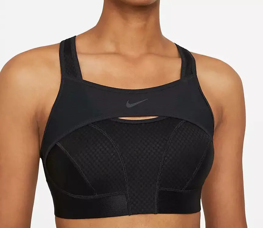 NEW NIKE ALPHA UltraBreathe Dri-Fit Sports Bra Size S Small Black