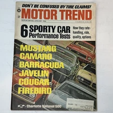 Motor Trend January 1968 Sporty Cars Performance Tests /Charlotte National 500