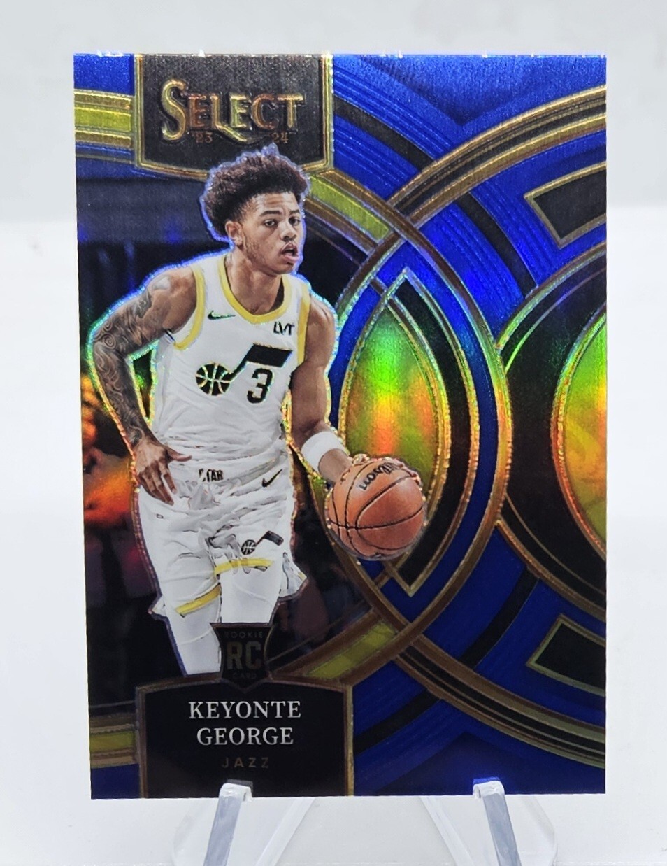 Keyonte George 2023-24 Select RC Premier Level Blue Silver Prizm Utah Jazz