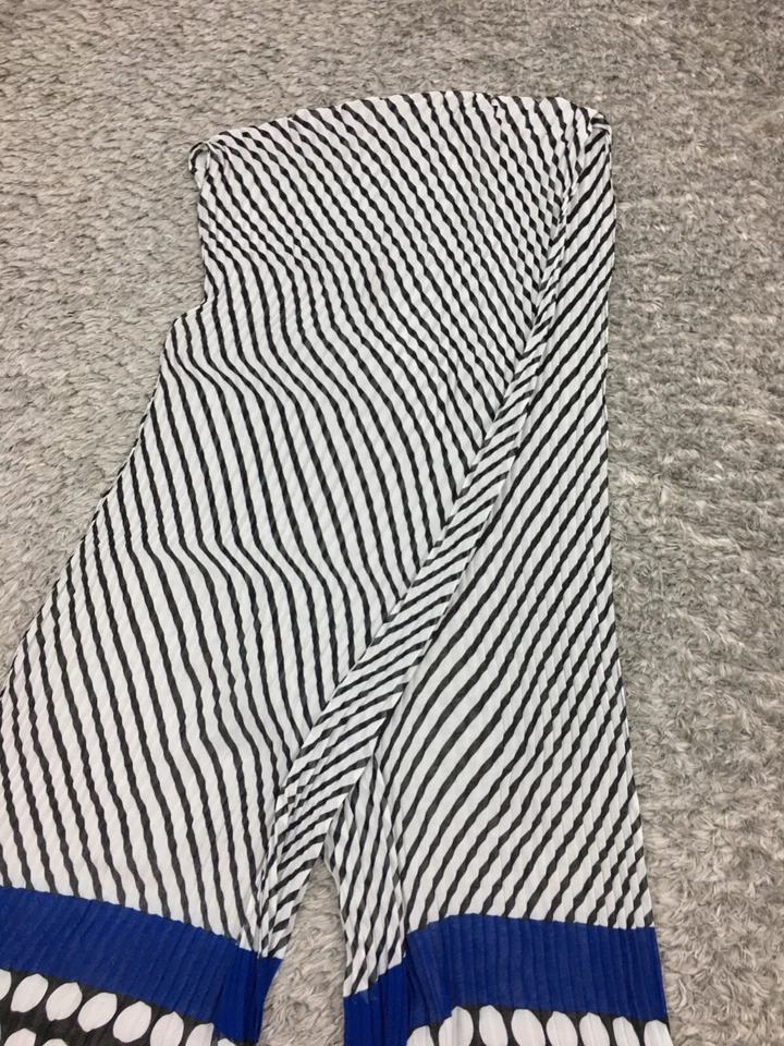 Bufanda transparente Chicos para mujer 72" x 15" blanca negra azul transparente Foto 2 de 4