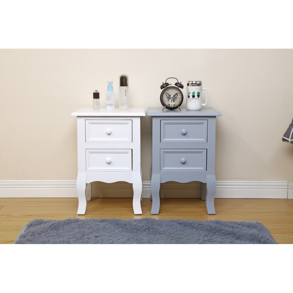 Set Nightstands Bedroom, Simple Wooden Bedside Table Night Stand with
