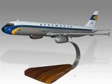 Airbus A321 Lufthansa Retro Desk Wood Airplane New Model Large Scale 1/100