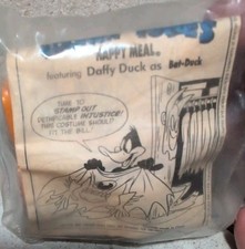 McDonald's Happy Meal 1991 Looney Tunes Daffy Duck as Bat Duck Toy -Sealed