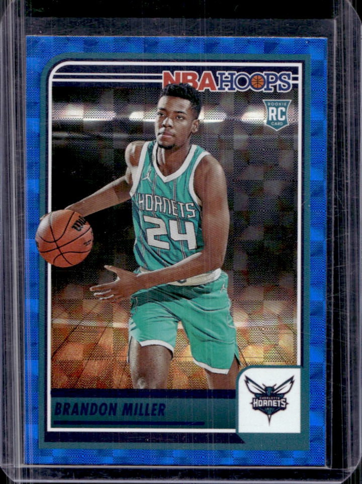 2023-24 Panini Hoops Brandon Miller RC Hyper Blue Rookie #272 Hornets