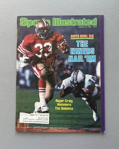 San Francisco 49ers Super Bowl XIX Roger Craig Autographed Sports Illustrated