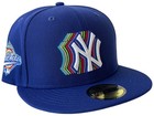 New Era New York Yankees NY Blue Fitted 59Fifty Side Patch Baseball Hat - 7 1/8 — photo 1