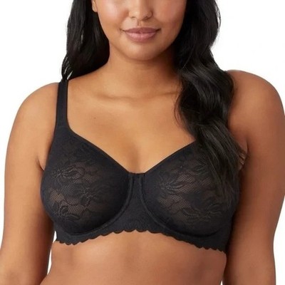  $60 Wacoal 851334 Soft Sense Underwire Bra 32C Black