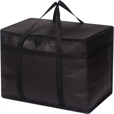 DIOMMELL XL Insulated Reusable Grocery Bags with Sturdy Zipper Reinforced Bottom