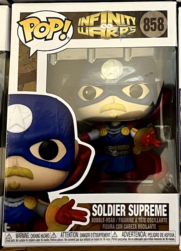 Funko Pop! Marvel Infinity Warps Soldier Supreme #858 Exclusive Vinyl Figure