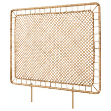 Headboard, handmade rattan