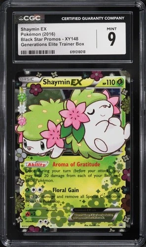 CGC 9 Shaymin EX Promo Generations Elite Trainer Box 2016 Pokemon Card #XY148