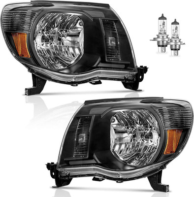 2005-2011 Toyota Tacoma Headlight Assembly Replacement Black Housing   Compatibl