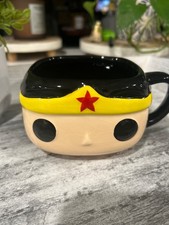 Funko Wonder Woman Face Mug 2016 DC Comics Superhero Ceramic Coffee Cup Collecti
