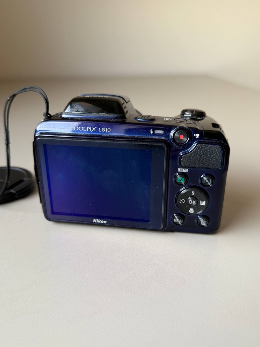 Nikon Coolpix L810 16.1MP Digital Camera Bridge 26x Zoom y2k 2000s