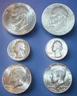 1776-1976 Bicentennial Quarter P&D 6 Coin Set! Eisenhower, Kennedy, Washington#A