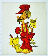 Original VINTAGE 1970s Heat Transfer | Plumbers Union - Vortex '74