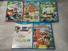 Lot of 5 Nintendo Wii U Games MK8 Amiibo Festival Pikman 3 Paper Mario Wii Fit U