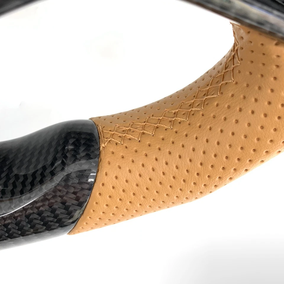 Volante personalizado de fibra de carbono Chevrolet para Corvette C7 z06 z51 2014-2019 Foto 4 de 4