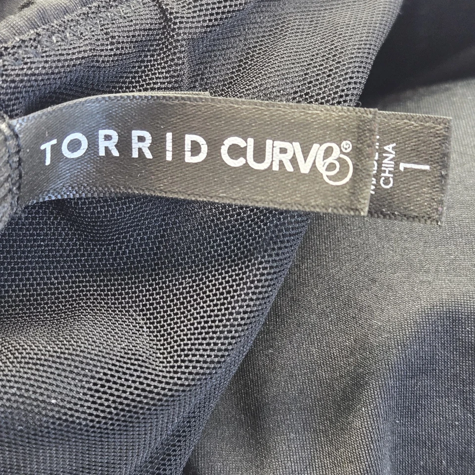 Sujetador deportivo Torrid Curve para mujer 1 bralette negro correa inalámbrica convertible Foto 3 de 4