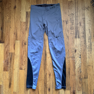 Nike Pro Dri-FIT Compression Tights Mens M Gray Performance Base Layer