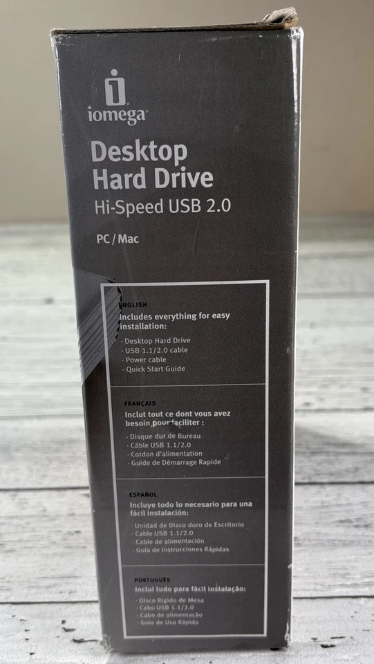 Hard Drive iomega Silver Desktop 250GB USB 2.0 3.5" External 33215 Open Box - Image 4 of 4