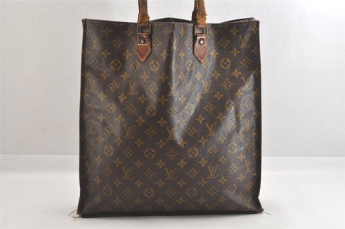Authentic Louis Vuitton Monogram Sac Plat Hand Tote Bag Old Model LV 2017N - Picture 2 of 10