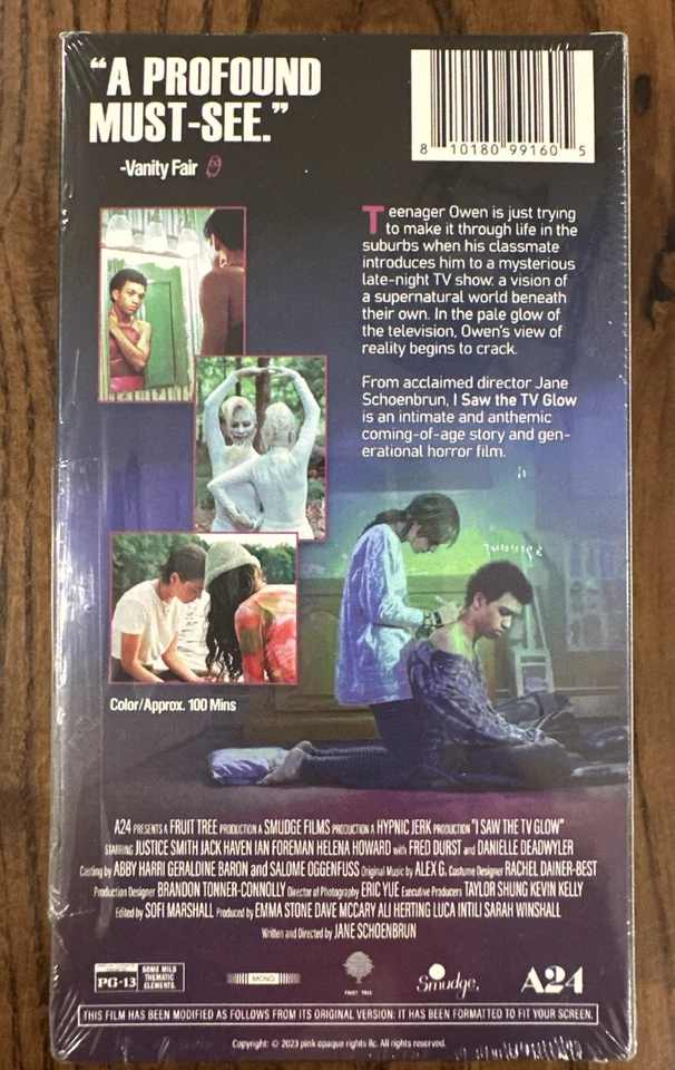 A24 I Saw the TV Glow LIMITED EDITION VHS NEW!! - NO TRADING CARDS! - Image 4 of 4