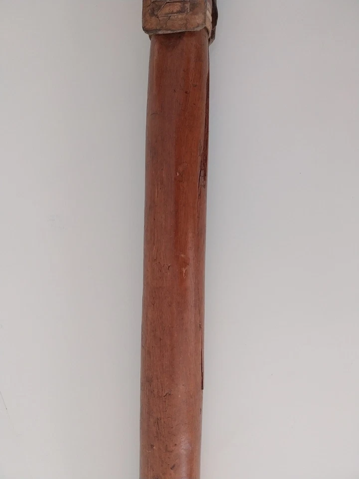 Ancien battoir de fléau à battre le grain - env. 60 cm outil agricole ancien - Photo 4/4