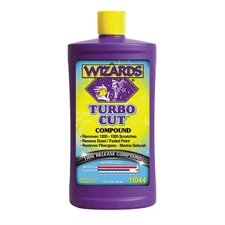 Wizards Products TURBO CUT 11044 Time Release Compound, 32 oz Bottle, High-Gloss
