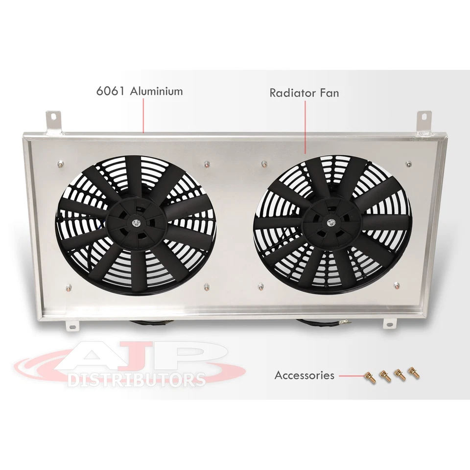12" Performance Aluminum Radiator Fan Shroud For 1991-1999 Dodge Stealth 3000GT Foto 3 de 4