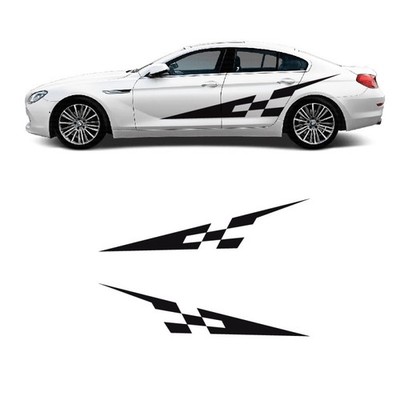 Pegatinas lateral Checkered Racing compatible con BMW Serie 6