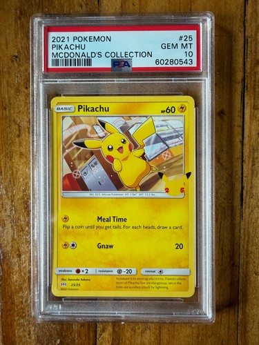 Pikachu graded PSA 10 for sale on eBay