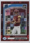 2024 Donruss Rated Rookie Optic Preview Red Pandora Prizm Jayden Daniels #389 RC