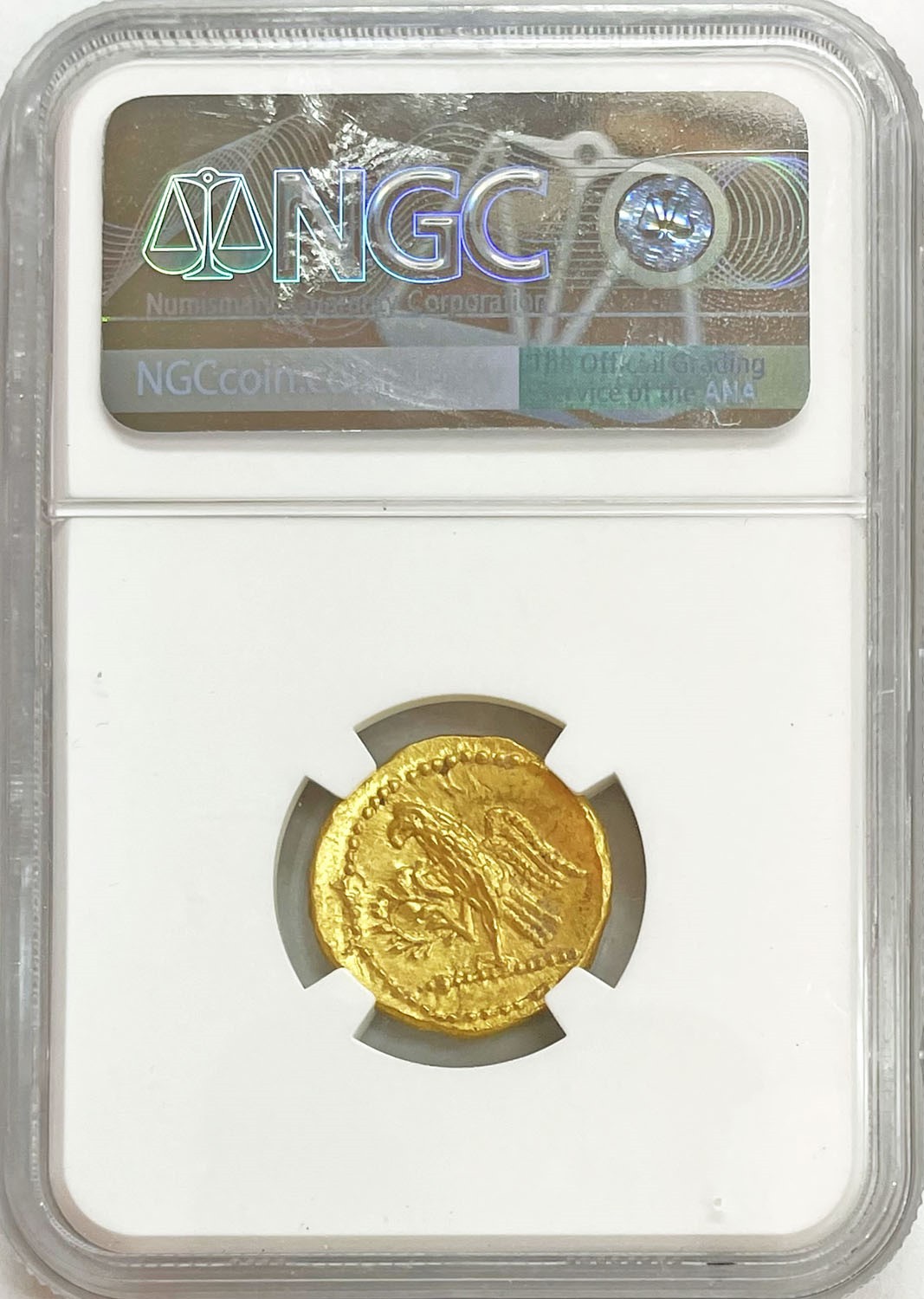 54 BC. GOLD ANCIENT THRACIAN / SCYTHIAN STATER COSON COIN NGC MINT STATE 5/2