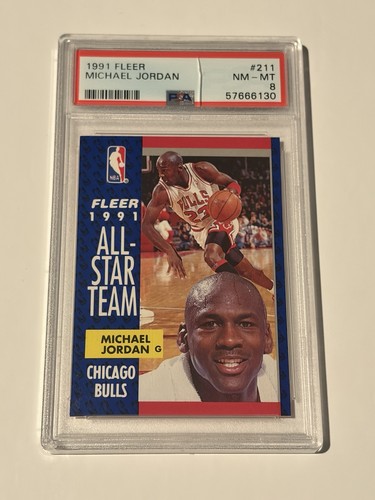 Michael Jordan #211 1991 Fleer card