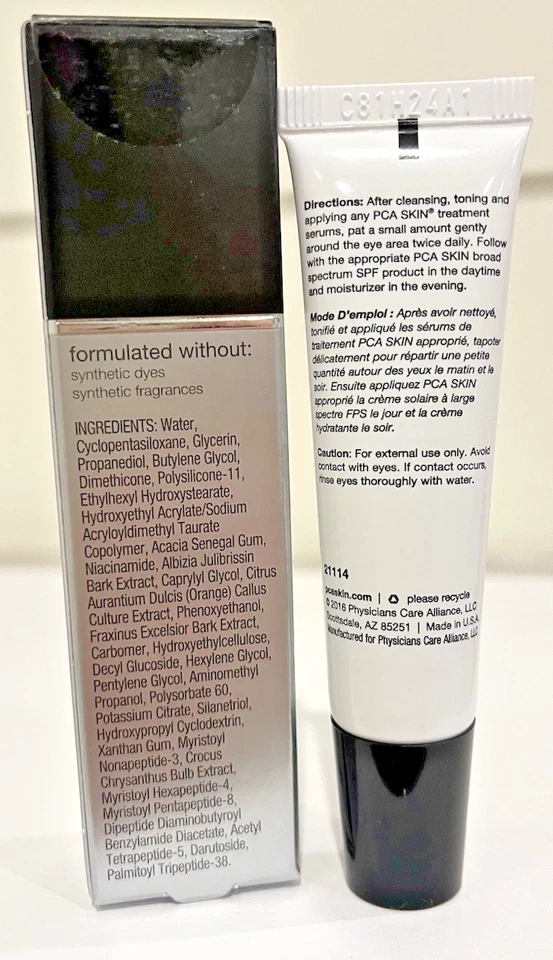 Gel revitalizante para ojos PCA Skin Ideal Complex - 0,5 oz (14 g) caducidad 8/27 NUEVO Y AUTÉNTICO Foto 2 de 3