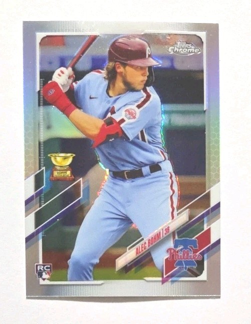2021 Topps Chrome Refractor #119 Alec Bohm RC (PHILLIES) !