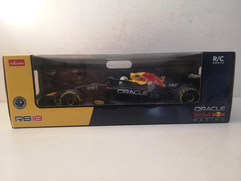 Oracle Red Bull Racing RB18 Rastar Verstappen RC Car Scala 1/12-D30 - Imagen 2 de 4