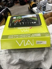 TOMTOM VIA 1605TM CAR PORTABLE GPS 6” LIFE TRAFFIC US CANADA MEXICO MAP V8.90