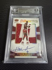 2015 PANINI PREFERRED SILHQUETTES PRIME HAKEEM OLAJUWON JSY /25 BGS 8.5