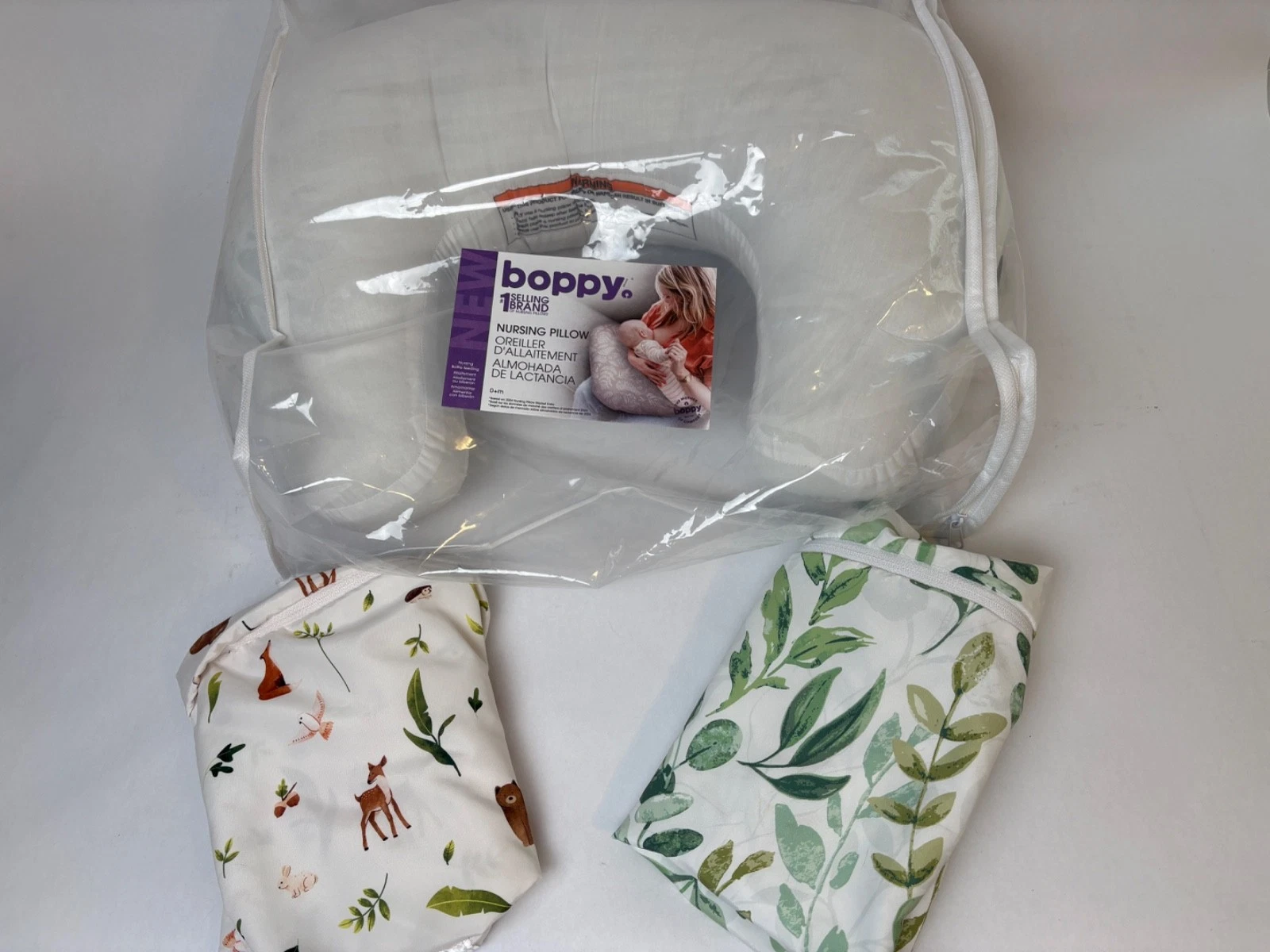 Boppy Nursing Pillow Breastfeeding Support Cushion - 2 Covers Plants Animals
Opens in a new window o