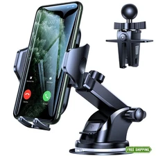 VICSEED Car Phone Holder - Powerful Suction & Rally-Grade Stability for All...