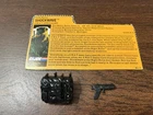 Rare 1989 GI Joe Night Force TRU Shockwave File Card, Backpack & Hand gun