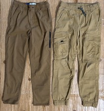 Wrangler  Old Navy Dark Khaki Brown Cargo Joggers Pants Boy's Size 12 